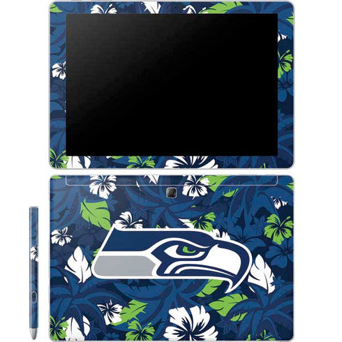 NFL Seattle Seahawks Tropical Print Galaxy Book 12in Skin
