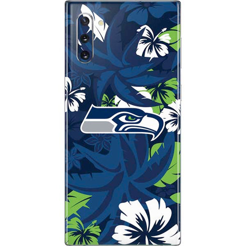NFL Seattle Seahawks Tropical Print Galaxy Note 10 Skin