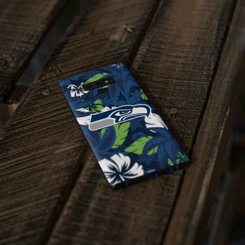 NFL Seattle Seahawks Tropical Print Galaxy Note 9 Skin
