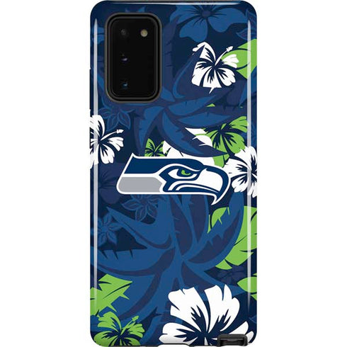 NFL Seattle Seahawks Tropical Print Galaxy Note20 5G Pro Case