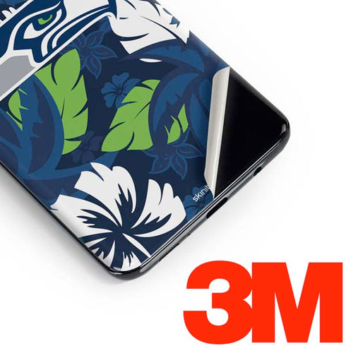 NFL Seattle Seahawks Tropical Print Galaxy S10 Skin