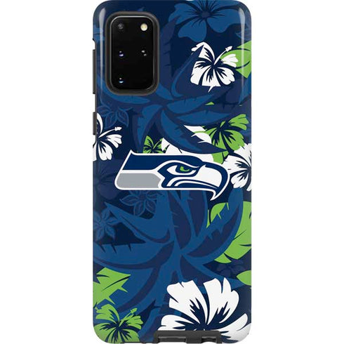 NFL Seattle Seahawks Tropical Print Galaxy S20 Plus Pro Case