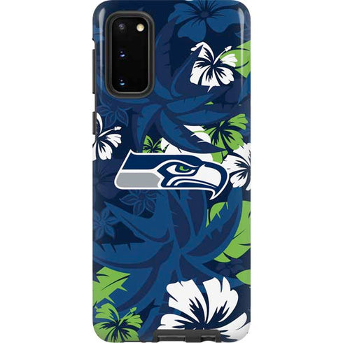NFL Seattle Seahawks Tropical Print Galaxy S20 Pro Case