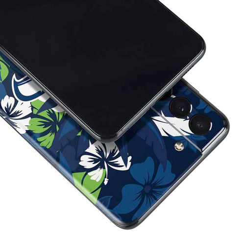 NFL Seattle Seahawks Tropical Print Galaxy S21 Plus 5G Skin