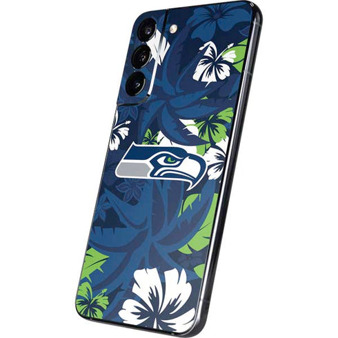 NFL Seattle Seahawks Tropical Print Galaxy S22 Plus Skin