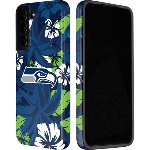 NFL Seattle Seahawks Tropical Print Galaxy S22 Pro Case