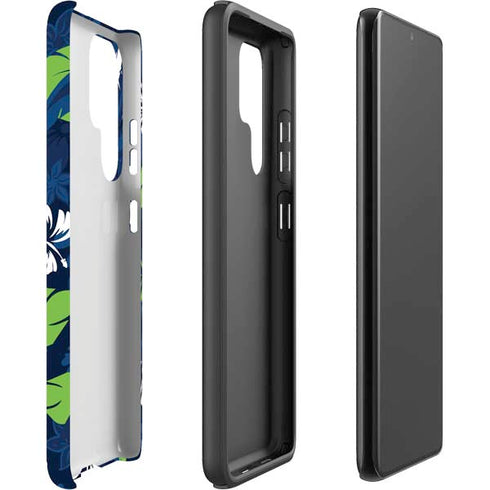 NFL Seattle Seahawks Tropical Print Galaxy S22 Ultra Pro Case