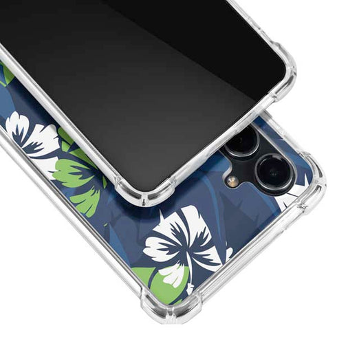 NFL Seattle Seahawks Tropical Print Galaxy S23 FE Clear Case