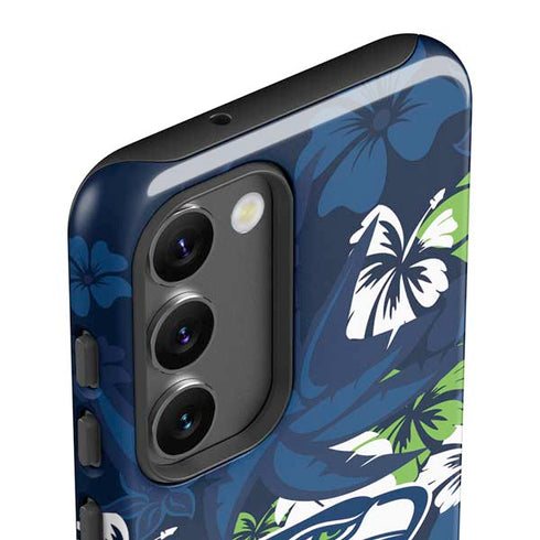 NFL Seattle Seahawks Tropical Print Galaxy S23 Pro Case
