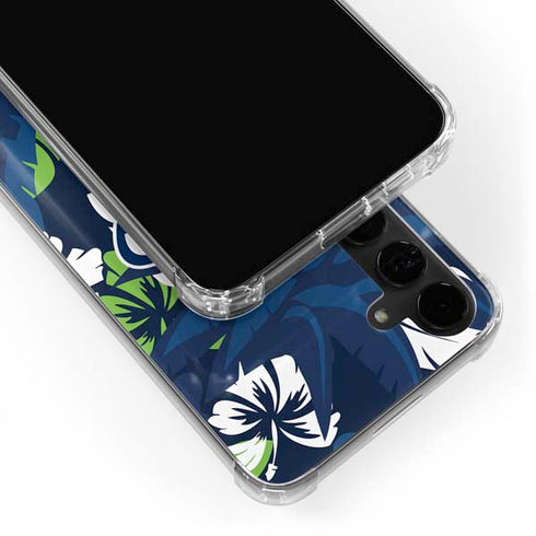 NFL Seattle Seahawks Tropical Print Galaxy S24 Plus Clear Case