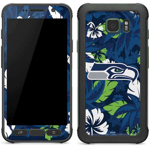 NFL Seattle Seahawks Tropical Print Galaxy S7 Active Skin