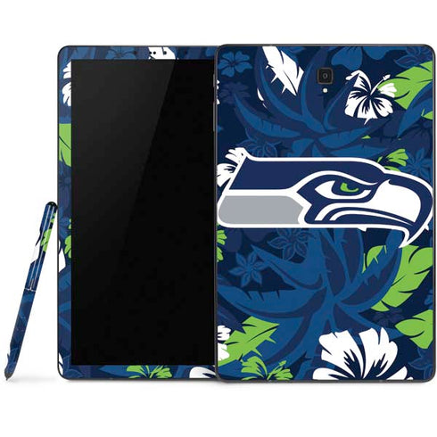 NFL Seattle Seahawks Tropical Print Samsung Galaxy Tab Skin