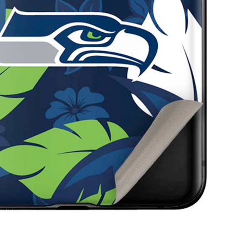 NFL Seattle Seahawks Tropical Print Galaxy Z Flip Skin