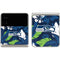 NFL Seattle Seahawks Tropical Print Galaxy Z Flip3 5G Skin