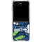 NFL Seattle Seahawks Tropical Print Galaxy Z Flip5 5G Clear Case