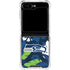NFL Seattle Seahawks Tropical Print Galaxy Z Flip5 5G Clear Case