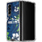 NFL Seattle Seahawks Tropical Print Galaxy Z Fold4 5G Clear Case