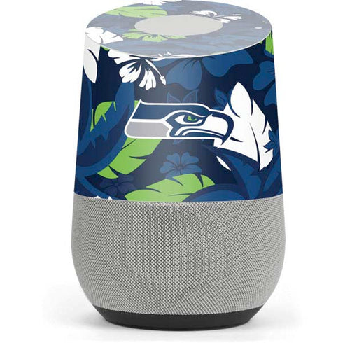 NFL Seattle Seahawks Tropical Print Google Home Skin