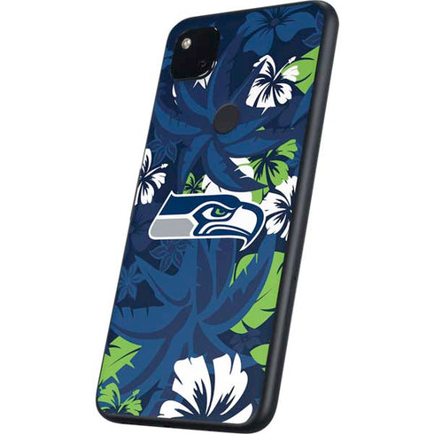 NFL Seattle Seahawks Tropical Print Google Pixel 4a Skin