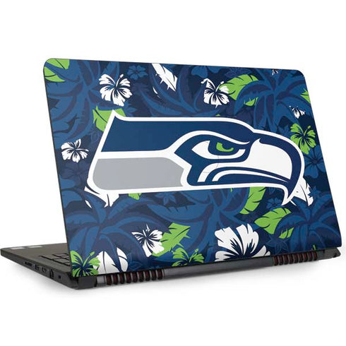 NFL Seattle Seahawks Tropical Print Dell Inspiron Skin