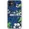NFL Seattle Seahawks Tropical Print iPhone 11 Clear Case