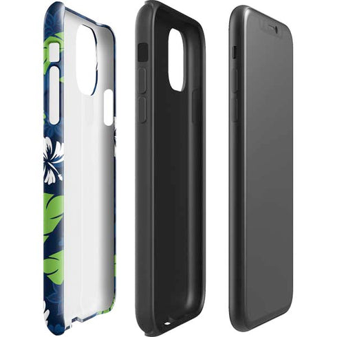 NFL Seattle Seahawks Tropical Print iPhone 11 Impact Case