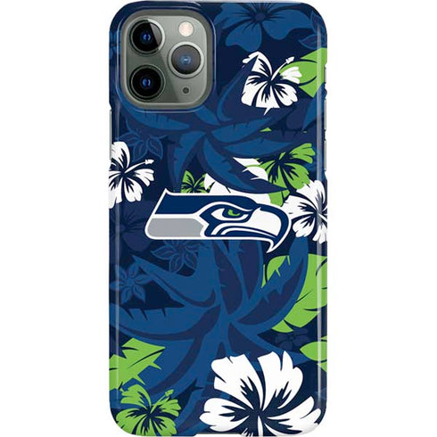 NFL Seattle Seahawks Tropical Print iPhone 11 Pro Lite Case