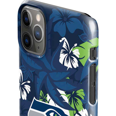 NFL Seattle Seahawks Tropical Print iPhone 11 Pro Max Lite Case