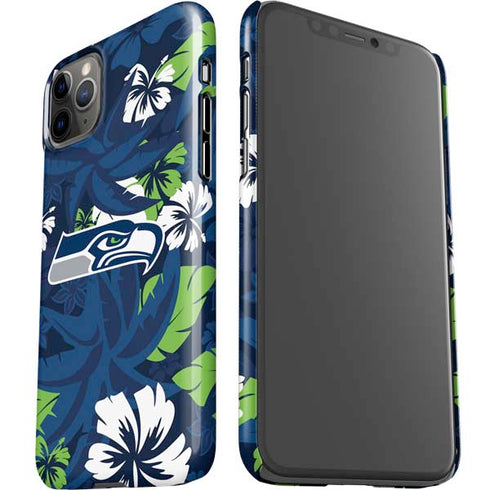 NFL Seattle Seahawks Tropical Print iPhone 11 Pro Max Lite Case