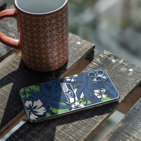 NFL Seattle Seahawks Tropical Print iPhone 11 Pro Max Skin