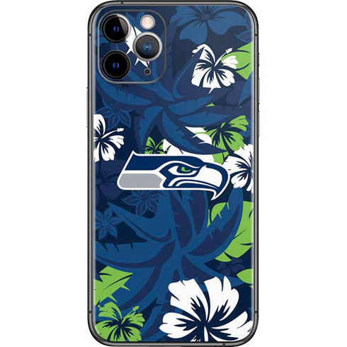 NFL Seattle Seahawks Tropical Print iPhone 11 Pro Skin