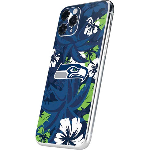 NFL Seattle Seahawks Tropical Print iPhone 11 Pro Skin