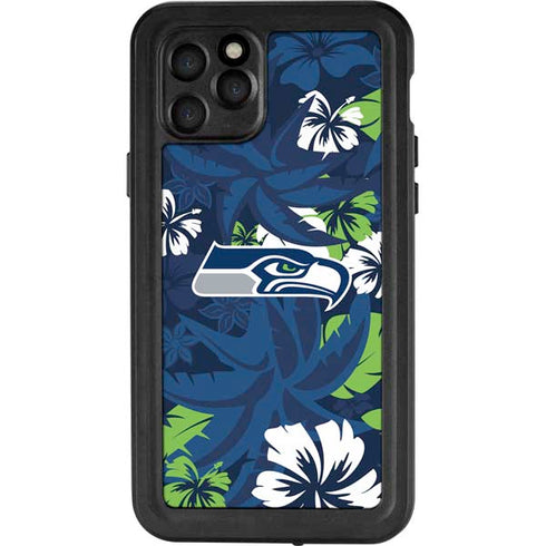 NFL Seattle Seahawks Tropical Print iPhone 11 Pro Waterproof Case