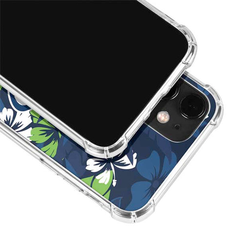 NFL Seattle Seahawks Tropical Print iPhone 12 Mini Clear Case
