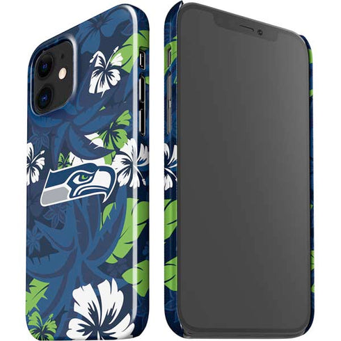 NFL Seattle Seahawks Tropical Print iPhone 12 Mini Lite Case