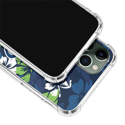 NFL Seattle Seahawks Tropical Print iPhone 12 Pro Clear Case