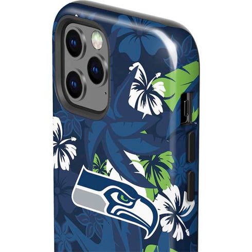 NFL Seattle Seahawks Tropical Print iPhone 12 Pro Impact Case
