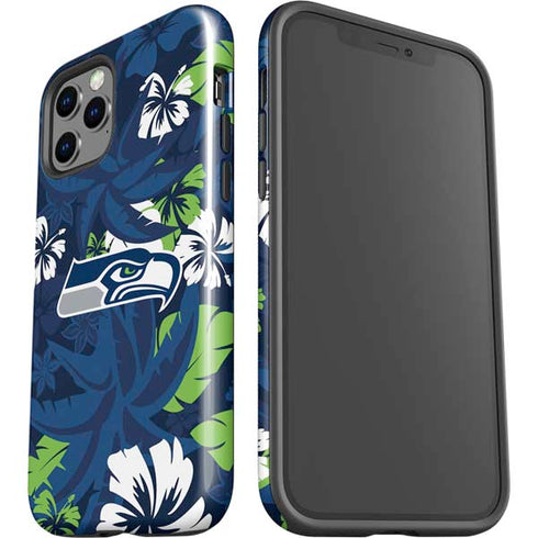 NFL Seattle Seahawks Tropical Print iPhone 12 Pro Impact Case