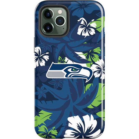NFL Seattle Seahawks Tropical Print iPhone 12 Pro Max Impact Case