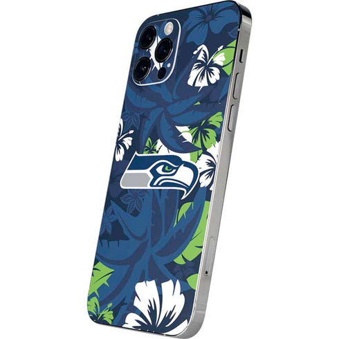NFL Seattle Seahawks Tropical Print iPhone 12 Pro Max Skin