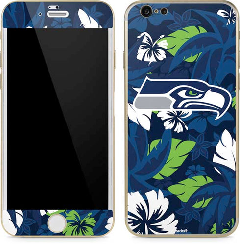 NFL Seattle Seahawks Tropical Print iPhone 6/6s Skin