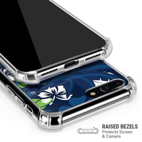 NFL Seattle Seahawks Tropical Print iPhone 7/8 Plus Clear Case