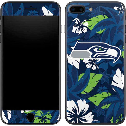 NFL Seattle Seahawks Tropical Print iPhone 7 Plus Skin
