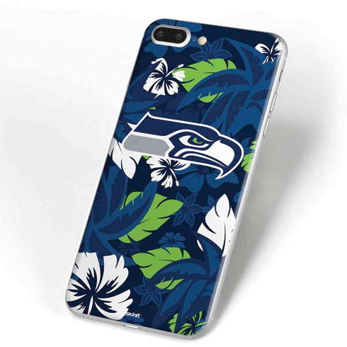 NFL Seattle Seahawks Tropical Print iPhone 7 Plus Skin