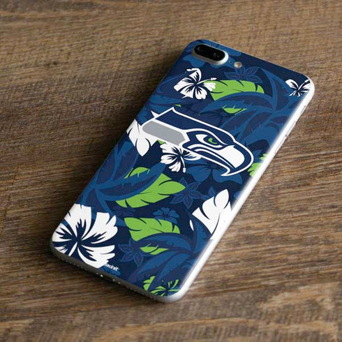 NFL Seattle Seahawks Tropical Print iPhone 7 Plus Skin