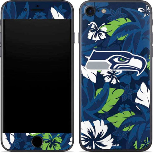 NFL Seattle Seahawks Tropical Print iPhone 7 Skin