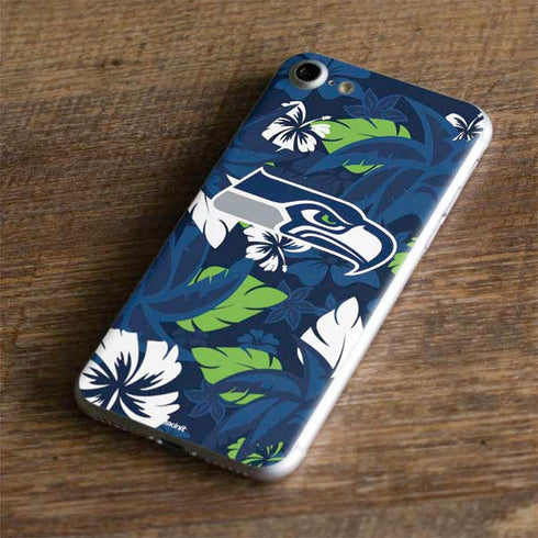 NFL Seattle Seahawks Tropical Print iPhone 7 Skin