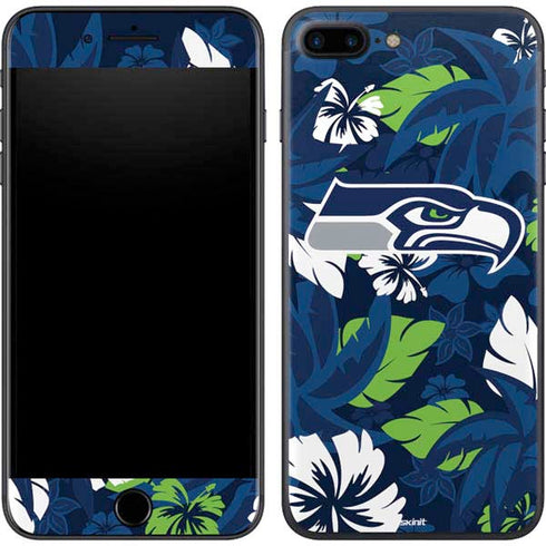 NFL Seattle Seahawks Tropical Print iPhone 8 Plus Skin