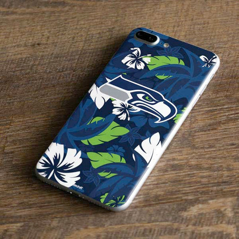 NFL Seattle Seahawks Tropical Print iPhone 8 Plus Skin