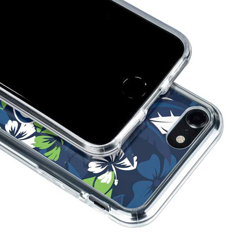 NFL Seattle Seahawks Tropical Print iPhone SE (2nd & 3rd Gen) Clear Case